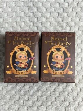 Pop Mart Animal Tea Party Pucky Figure - Set of 2 - Blind Box